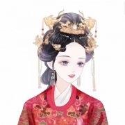 红衣高清动漫古风结婚情侣头像图片