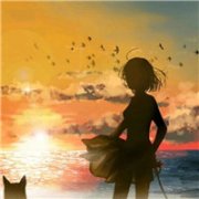 动漫唯美清纯一男一女情
