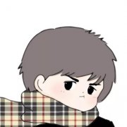 超萌可爱情头卡通一左一右高清图片