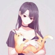 qq情头动漫一男一女可爱分开高清图片