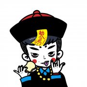 一男一女可爱卡通僵尸情侣头像图片