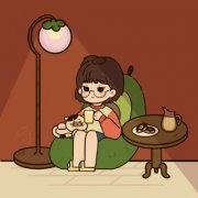 微信女孩手绘插画头像图片