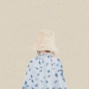 高清微信头像女孩背影卡通图片