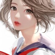 高清微信手绘女气质头像图片