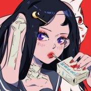 超酷日系漫画女生头像图片