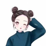 微信头像手绘女生简单温柔图片