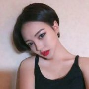qq短发冷艳红唇头像女生图片
