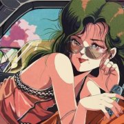 超酷复古风漫画女生头像