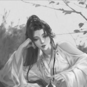 微信动漫头像女生古风黑白