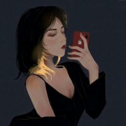 超酷漫画高冷女生头像图片