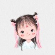 微信超萌手绘小女孩头像可爱图片