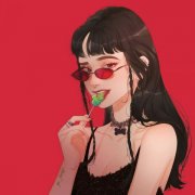 微信高清手绘头像女生个性图片
