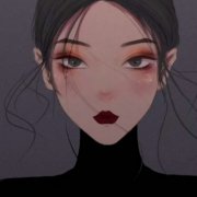 微信超酷高冷手绘女生头像