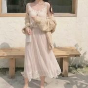 微信女生半身仙女裙头像图片