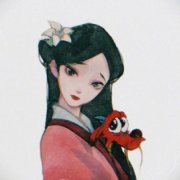手绘花木兰动漫头像图片