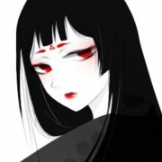 微信黑白漫画头像女生高冷图片