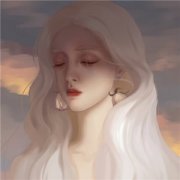 微信高清手绘漫头女生图片