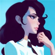 微信头像女手绘霸气超拽图片