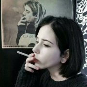 抽烟社会混混女生图片头像
