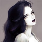 微信超拽高冷动漫女头像侧脸图片