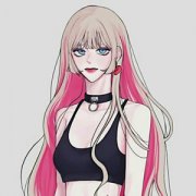 微信简单手绘素描现代高冷美女