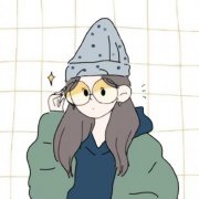 微信简单大方绘画女生头像图片