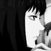 黑白动漫女头丧系超酷图片