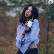 微信头像高冷女生蓝色系图片