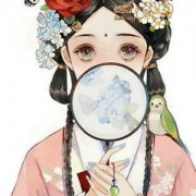 微信二次元动漫女头古风图片