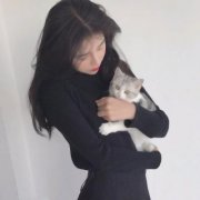 qq头像女生抱猫图片高清