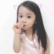 女生小孩照片萌头像