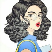 微信女生高冷气质御姐霸气高清手绘头像图片