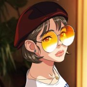 高清微信头像女手绘图片