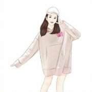 时尚微信头像手绘女生图片