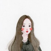 微信手绘卡通女孩高清头像图片