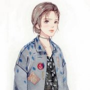 微信手绘高清女孩头像图片