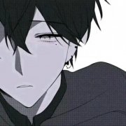 qq黑白动漫头像男生高清图片