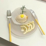 高清黄色系清新美食头像图片