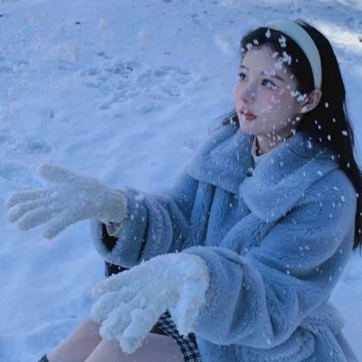 雪地美女头像图片大全