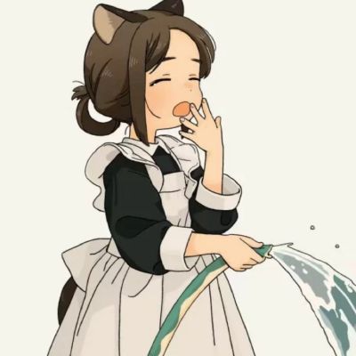 动漫可爱小魔女女仆头像