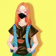 可爱卡通动漫一男一女情侣头像
