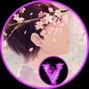 动漫情侣一男一女v字头像图片
