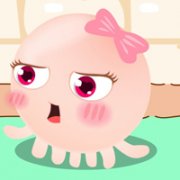 可爱粉色章鱼妹头像图片大全