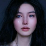 流泪伤感女人头像图片