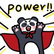 举双手power表情包可爱头