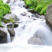 微信头像瀑布流水风景图