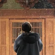  女生头像雪景 高清好看冬