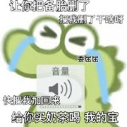 绿色小鳄鱼带字表情头像