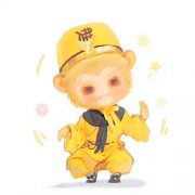 手绘Q版可爱孙悟空卡通