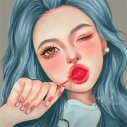 手绘女生头像精致高级动漫图片